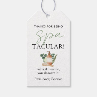 Spa-Tacular Teacher Appreciation Spa Gift Tags