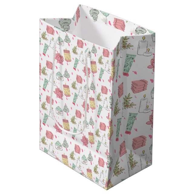 Spa Theme Medium Gift Bag (Front Angled)