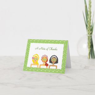 Spa Theme Thank You Card