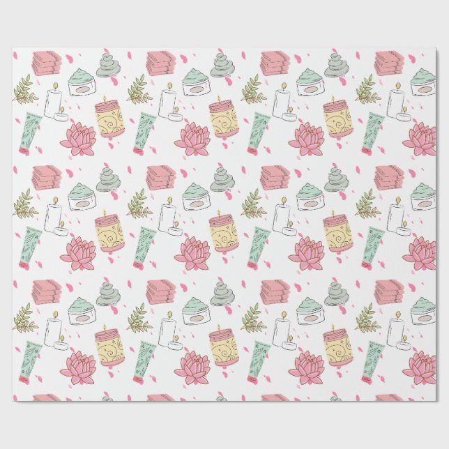 Spa Theme Wrapping Paper (Flat)