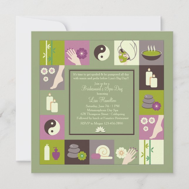 Spa Therapy Invitation (Front)