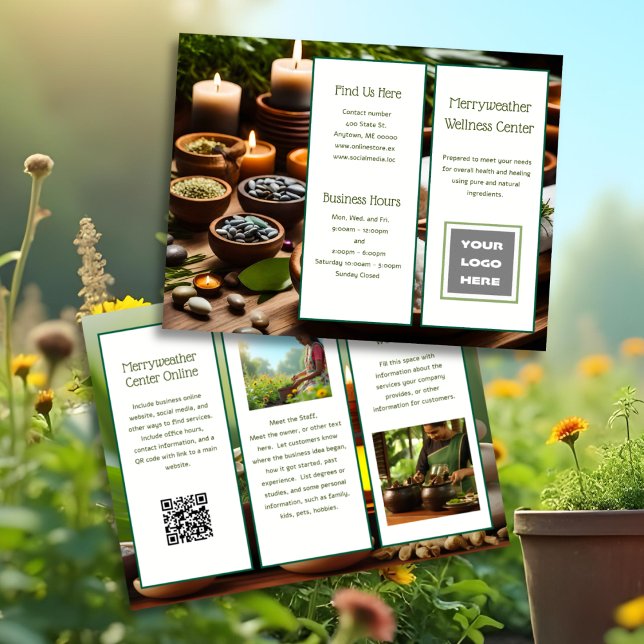 Spa Wellness Holistic Ayurveda Folded Brochure (Creator Uploaded)
