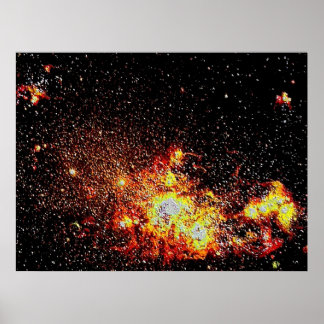 Space 1 enamel poster