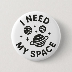 Space 6 Cm Round Badge