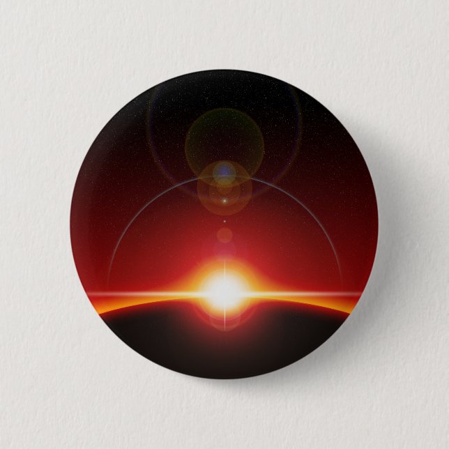 Space 6 Cm Round Badge (Front)
