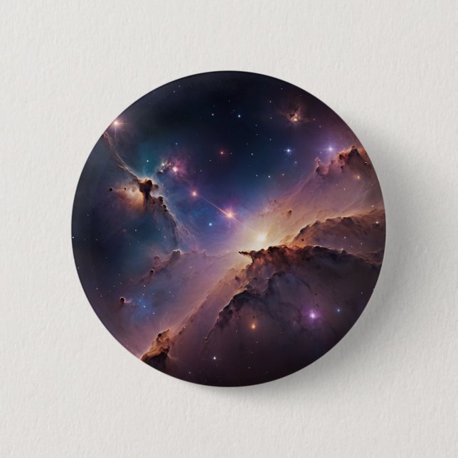 Space 6 Cm Round Badge (Front)