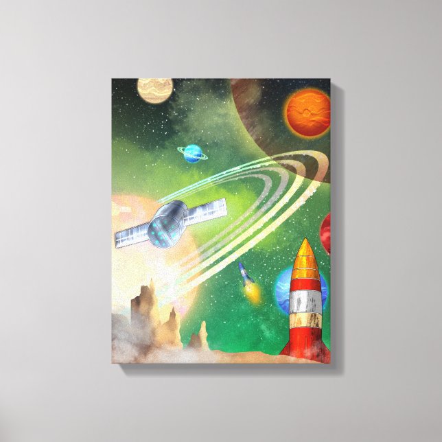 Space Above and Beyond(ver2) Canvas Print (Front)