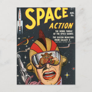 Space Action Postcard