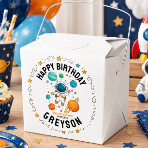Space Adventure 1st Birthday Outer Space Party Favour Box