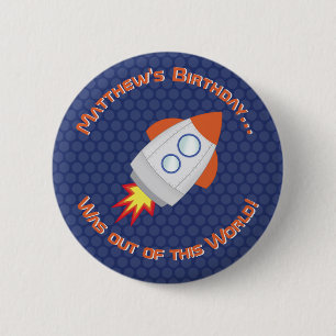 Space Adventure 6 Cm Round Badge