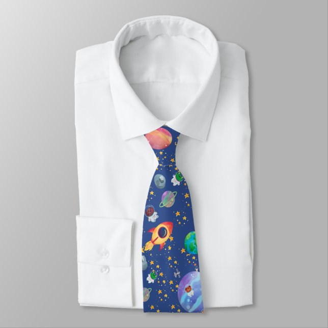 Space Adventure Astronauts Tie (Tied)