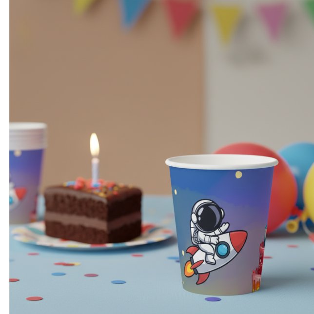 Space Adventure Birthday Cups (Creator Uploaded)