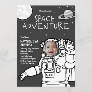 Space Adventure Birthday Invitation