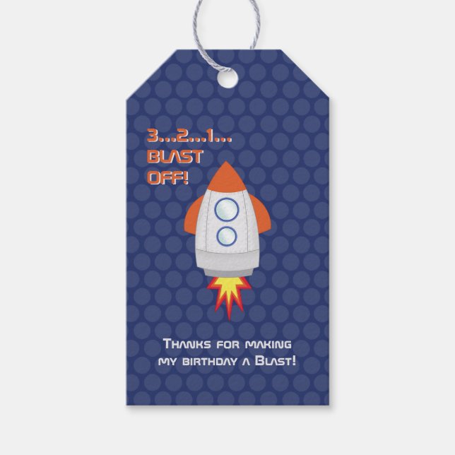 Space Adventure Gift Tags (Front)