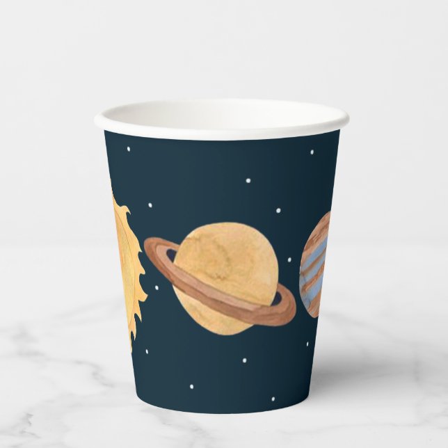 Space Adventure: Planets  Paper Cups (Front)