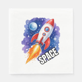 Space Adventure Poster | Adventure Awaits Among Napkin
