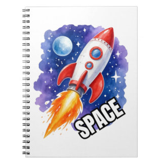 Space Adventure Poster | Adventure Awaits Among Notebook