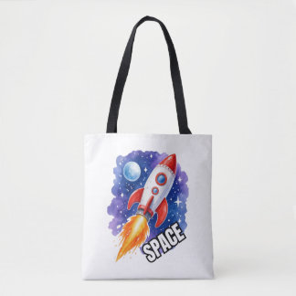 Space Adventure Poster | Adventure Awaits Among Tote Bag