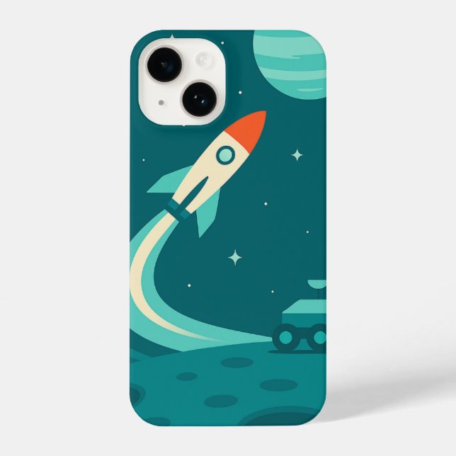 Space Adventure - Spent iPhone Hull, Planet Case (Back)