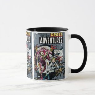Space Adventures #12 Funny 50s Retro Sci Fi Comic Mug