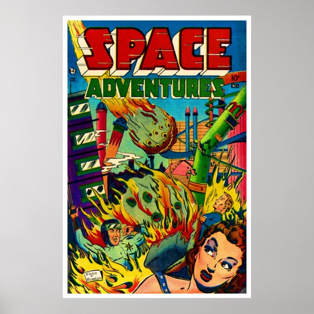 Space Adventures #1 (1952) Poster (Front)