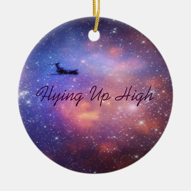 Space Aeroplane Ornament (Front)