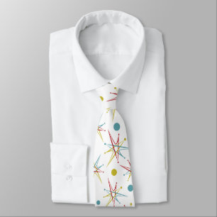 Space Age Atomic Retro Dot Custom Colors Tie