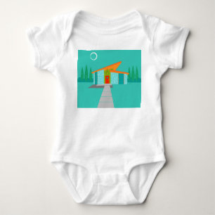 Space Age Cartoon Baby Creeper Bodysuit