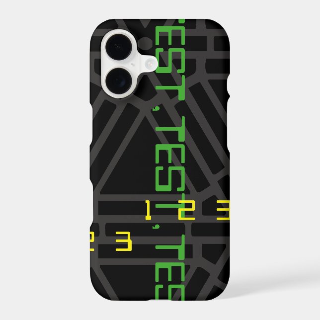 Space Age Futuristic Test Pattern Design (Back)