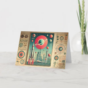 Space Age Interplanetary Coordinates Alien Relic Card