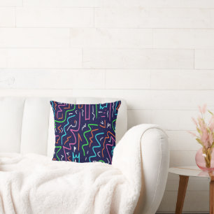 Space Age Maze Abstract Print Cushion