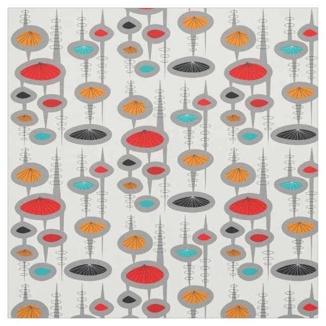 Space Age Ovals  Fabric (Swatch)