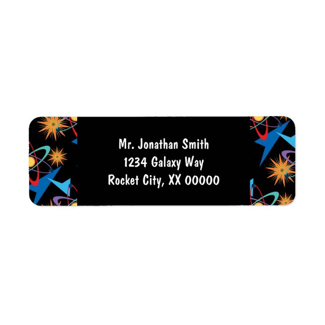 Space Age Retro Multicolored Pattern (Front)