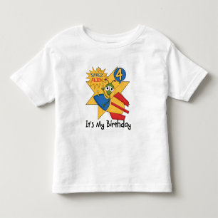 Space Alien 4th Birthday T-shirts and Gifts