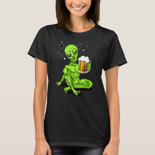 Space Alien Beer Drinking Party Science Fiction Me T-Shirt