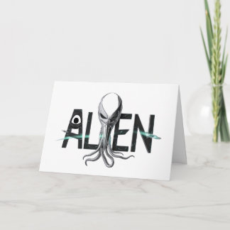 Space Alien Blank Card