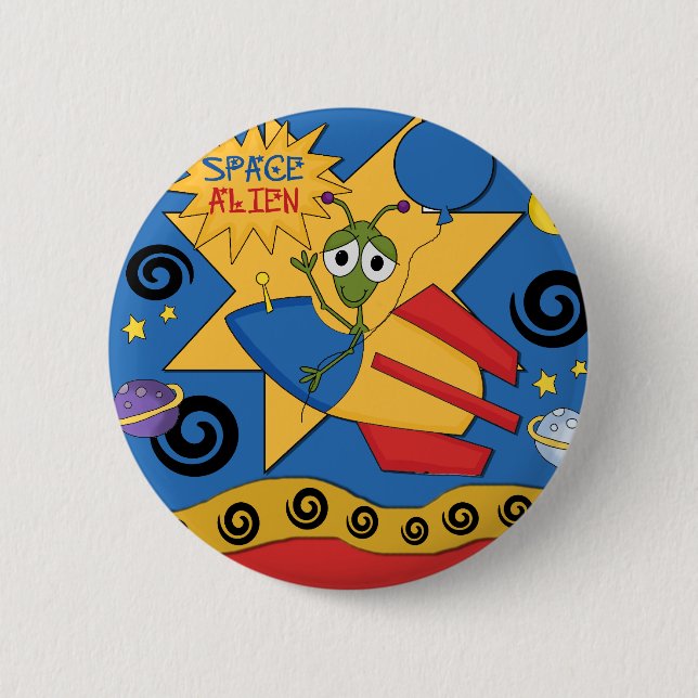 Space Alien Button (Front)