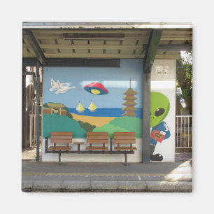 Space Alien of Hakui Station: Ishikawa, Japan Magnet