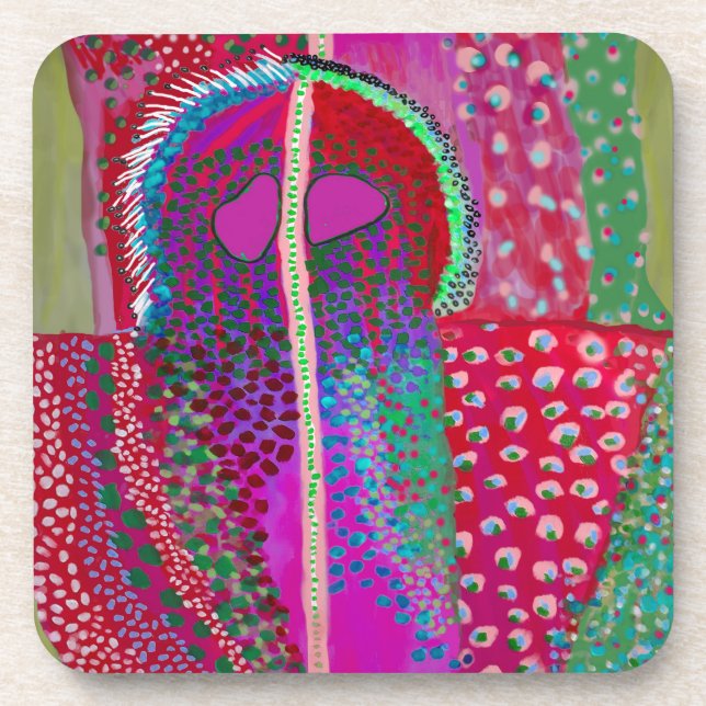 Space Alien Party Animal Coaster (Front)