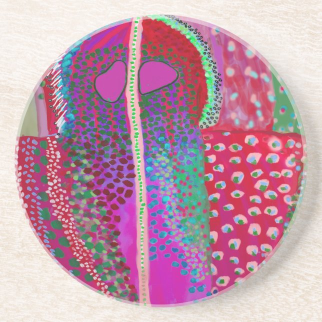 Space Alien Party Animal Coaster (Front)