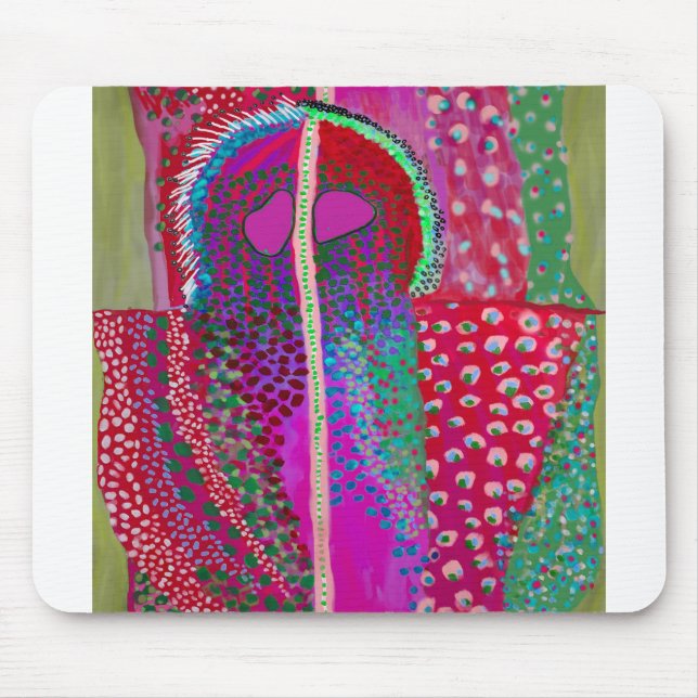 Space Alien Party Animal Mouse Mat (Front)