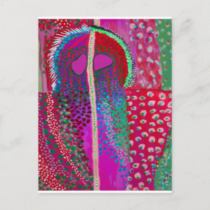 Space Alien Party Animal Postcard