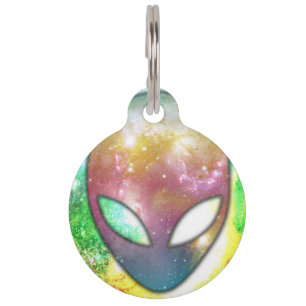 Space Alien Pet Tag