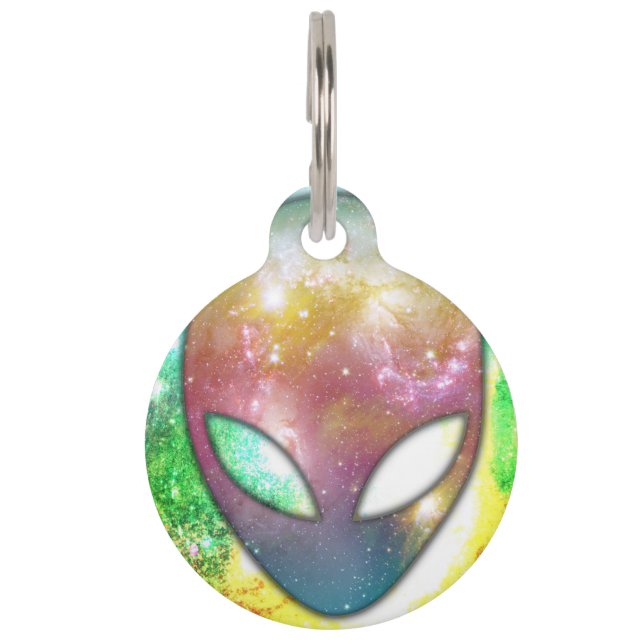 Space Alien Pet Tag (Front)
