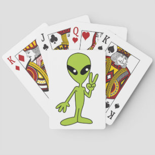 Space Alien Playing Cards