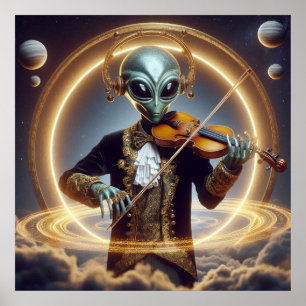 Space Alien Poster