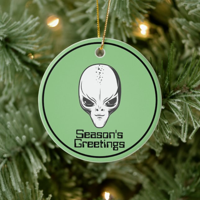 Space Alien Sci Fi Extraterrestrial UFO Ornament (Tree)
