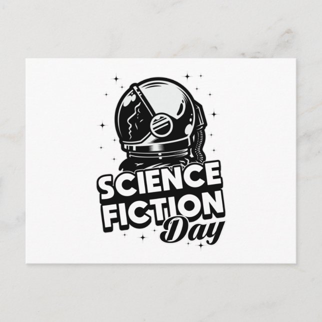 Space Alien Science Fiction Day Science Stars Gift Postcard (Front)