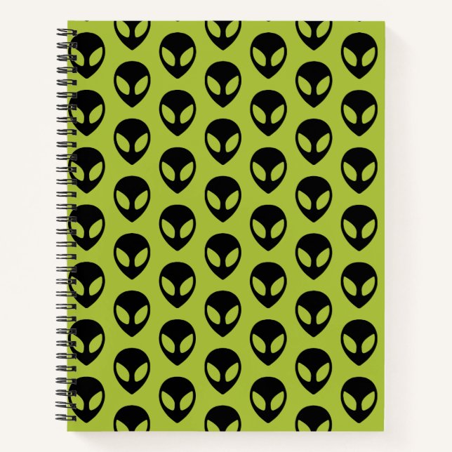 Space Alien Science Fiction Extraterrestrial Notebook (Front)