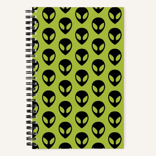 Space Alien Science Fiction Extraterrestrial Notebook (Front)